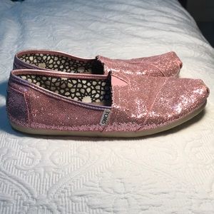 Pink Sparkle Toms